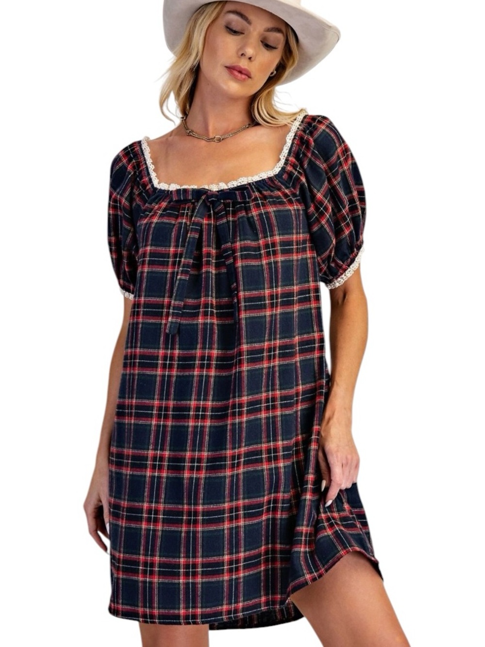 0810: EASEL NWT DRESS NAVY (H10)